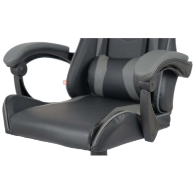 Кресло геймерское АКЛАС Бешкет ANF подростковое (PU Черный/серый)