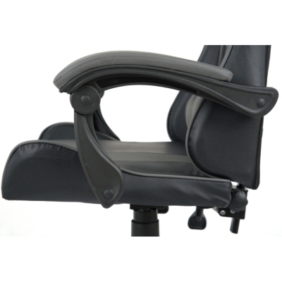 Кресло геймерское АКЛАС Бешкет ANF подростковое (PU Черный/серый)