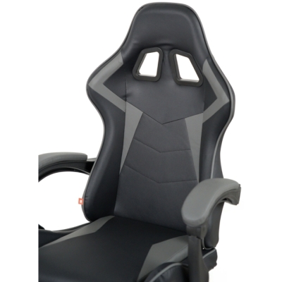 Кресло геймерское АКЛАС Бешкет ANF подростковое (PU Черный/серый)