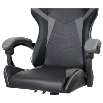 Кресло геймерское АКЛАС Бешкет ANF подростковое (PU Черный/серый)