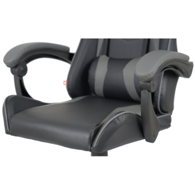 Кресло геймерское АКЛАС Бешкет ANF подростковое (PU Черный/серый)