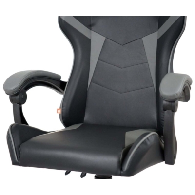 Кресло геймерское АКЛАС Бешкет ANF подростковое (PU Черный/серый)