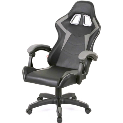 Кресло геймерское АКЛАС Бешкет ANF подростковое (PU Черный/серый)