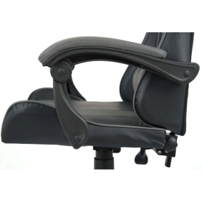 Кресло геймерское АКЛАС Бешкет ANF подростковое (PU Черный/серый)