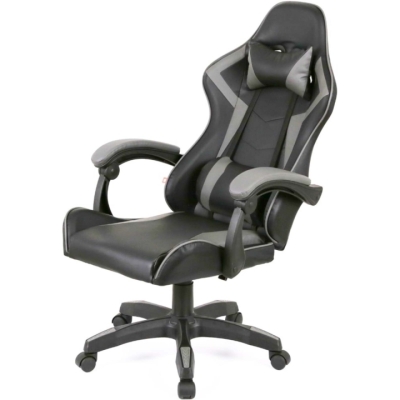 Кресло геймерское АКЛАС Бешкет ANF подростковое (PU Черный/серый)