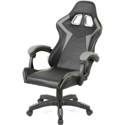 Кресло геймерское АКЛАС Бешкет ANF подростковое (PU Черный/серый)