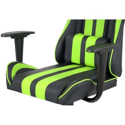 Кресло геймерское АКЛАС Стрик Light ANF (PU Черный/салатовый)