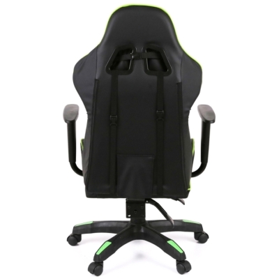 Кресло геймерское АКЛАС Стрик Light ANF (PU Черный/салатовый)