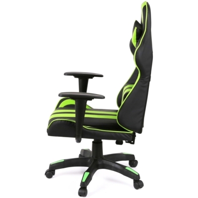 Кресло геймерское АКЛАС Стрик Light ANF (PU Черный/салатовый)