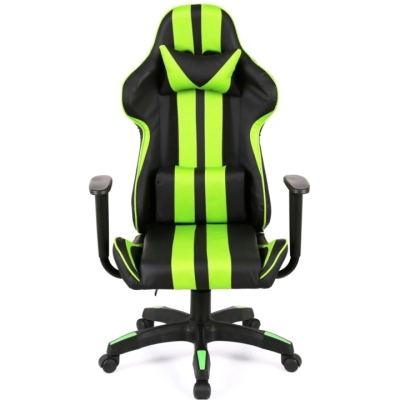 Кресло геймерское АКЛАС Стрик Light ANF (PU Черный/салатовый)