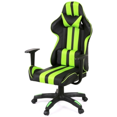 Крісло геймерське АКЛАС Стрік Light ANF (PU Чорний/салатовий)