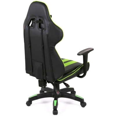 Кресло геймерское АКЛАС Стрик Light ANF (PU Черный/салатовый)
