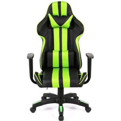 Кресло геймерское АКЛАС Стрик Light ANF (PU Черный/салатовый)