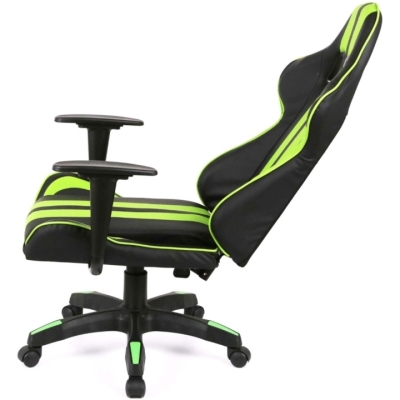 Кресло геймерское АКЛАС Стрик Light ANF (PU Черный/салатовый)