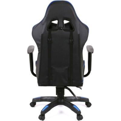 Кресло геймерское АКЛАС Стрик Light ANF (PU Черный/cиний)