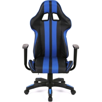 Кресло геймерское АКЛАС Стрик Light ANF (PU Черный/cиний)