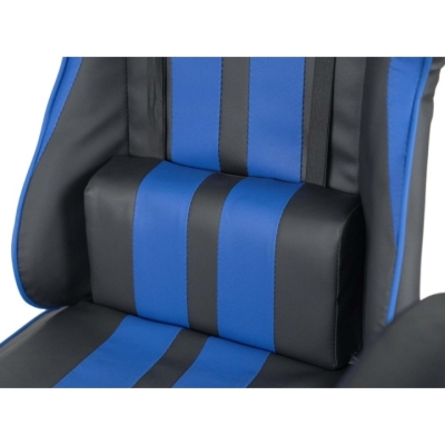 Кресло геймерское АКЛАС Стрик Light ANF (PU Черный/cиний)