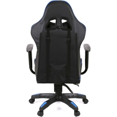 Кресло геймерское АКЛАС Стрик Light ANF (PU Черный/cиний)