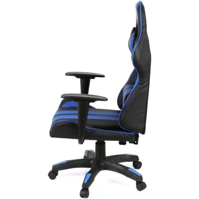 Кресло геймерское АКЛАС Стрик Light ANF (PU Черный/cиний)