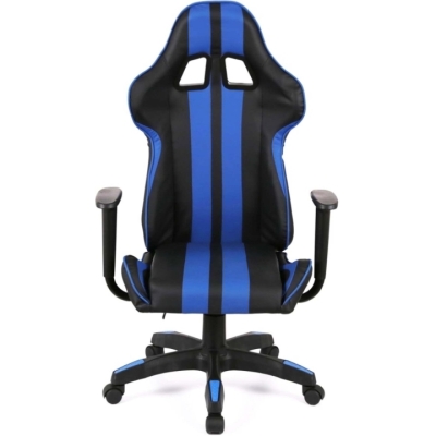 Кресло геймерское АКЛАС Стрик Light ANF (PU Черный/cиний)