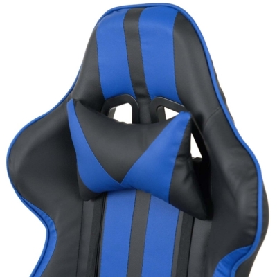 Кресло геймерское АКЛАС Стрик Light ANF (PU Черный/cиний)