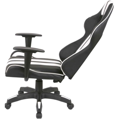 Кресло геймерское АКЛАС Стрик Light ANF (PU Черный/белый)