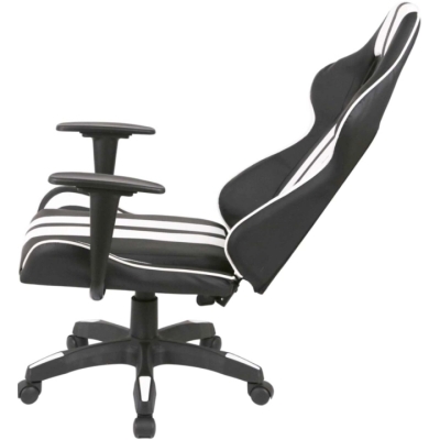 Кресло геймерское АКЛАС Стрик Light ANF (PU Черный/белый)