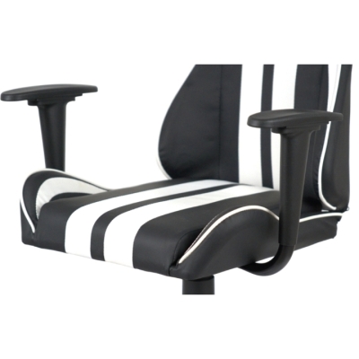 Кресло геймерское АКЛАС Стрик Light ANF (PU Черный/белый)