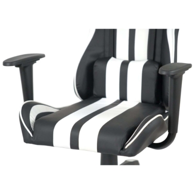 Кресло геймерское АКЛАС Стрик Light ANF (PU Черный/белый)