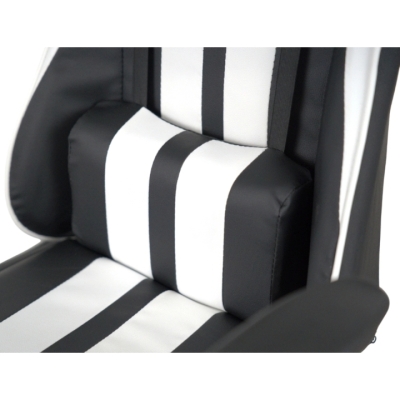 Кресло геймерское АКЛАС Стрик Light ANF (PU Черный/белый)