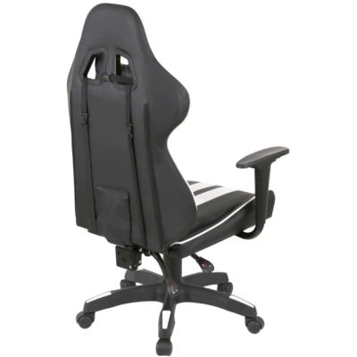 Кресло геймерское АКЛАС Стрик Light ANF (PU Черный/белый)