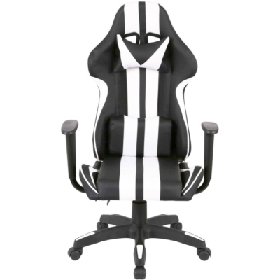 Кресло геймерское АКЛАС Стрик Light ANF (PU Черный/белый)