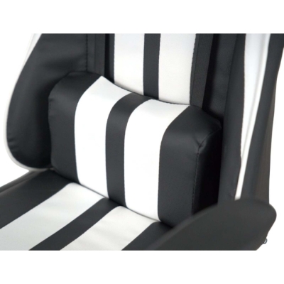 Кресло геймерское АКЛАС Стрик Light ANF (PU Черный/белый)