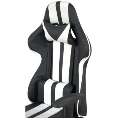 Кресло геймерское АКЛАС Стрик Light ANF (PU Черный/белый)