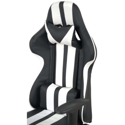 Кресло геймерское АКЛАС Стрик Light ANF (PU Черный/белый)