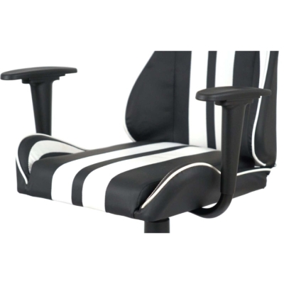 Кресло геймерское АКЛАС Стрик Light ANF (PU Черный/белый)