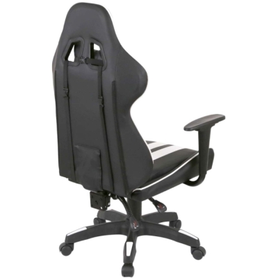 Кресло геймерское АКЛАС Стрик Light ANF (PU Черный/белый)