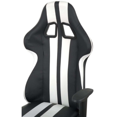 Кресло геймерское АКЛАС Стрик Light ANF (PU Черный/белый)