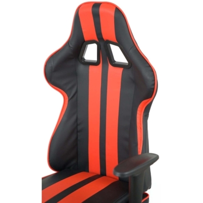 Кресло геймерское АКЛАС Стрик Light ANF (PU Черный/красный)