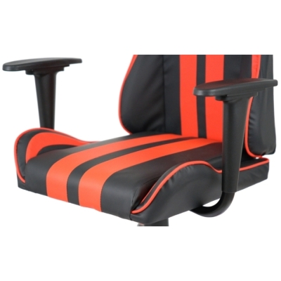 Кресло геймерское АКЛАС Стрик Light ANF (PU Черный/красный)