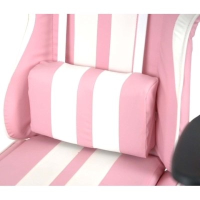 Кресло геймерское АКЛАС Стрик Light ANF (PU Розовый/белый)