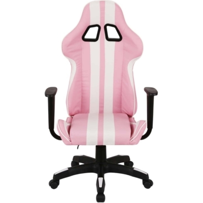Кресло геймерское АКЛАС Стрик Light ANF (PU Розовый/белый)