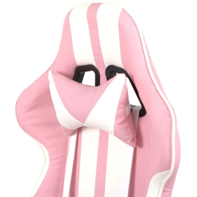 Кресло геймерское АКЛАС Стрик Light ANF (PU Розовый/белый)