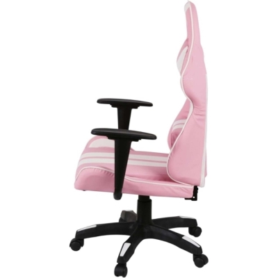 Кресло геймерское АКЛАС Стрик Light ANF (PU Розовый/белый)