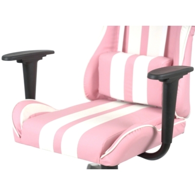 Кресло геймерское АКЛАС Стрик Light ANF (PU Розовый/белый)