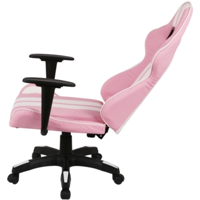 Кресло геймерское АКЛАС Стрик Light ANF (PU Розовый/белый)