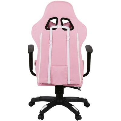 Кресло геймерское АКЛАС Стрик Light ANF (PU Розовый/белый)