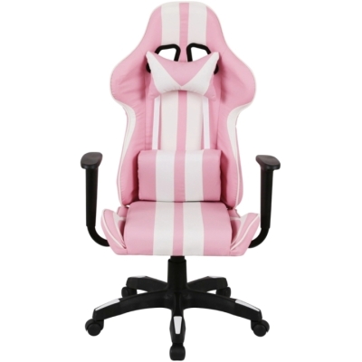 Кресло геймерское АКЛАС Стрик Light ANF (PU Розовый/белый)