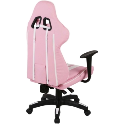 Кресло геймерское АКЛАС Стрик Light ANF (PU Розовый/белый)