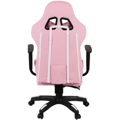 Кресло геймерское АКЛАС Стрик Light ANF (PU Розовый/белый)